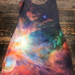 NWT Limited Blackmilk Galaxy Rainbow Dress
